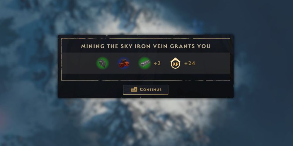 rewards for extracting sky iron