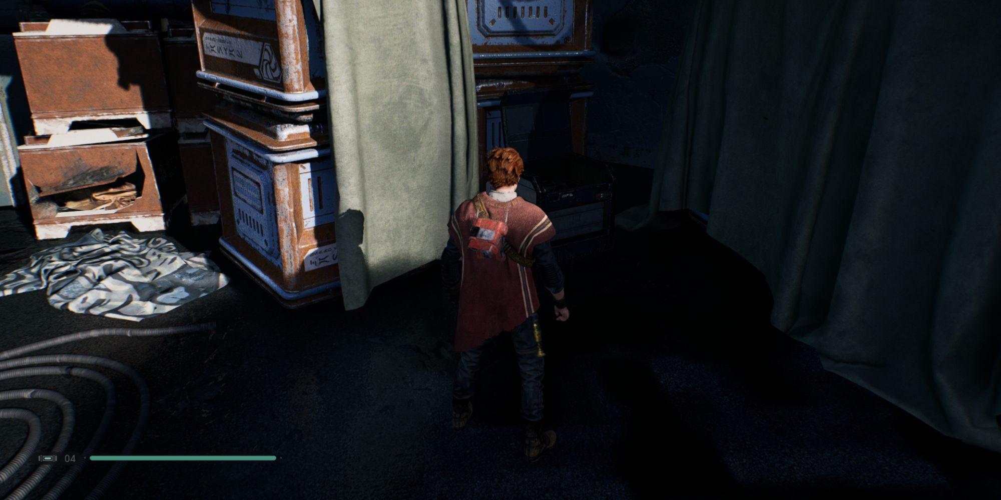 Star Wars Jedi Fallen Order Zeffo Opening a Chest