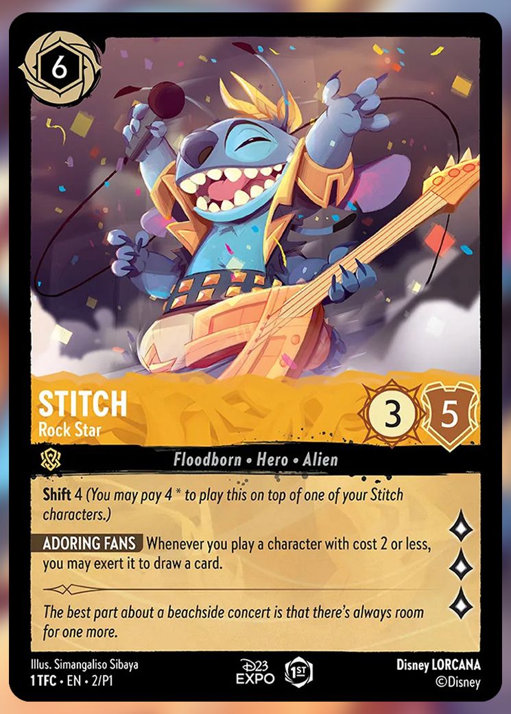 Lorcana: Stitch, Rock Star card