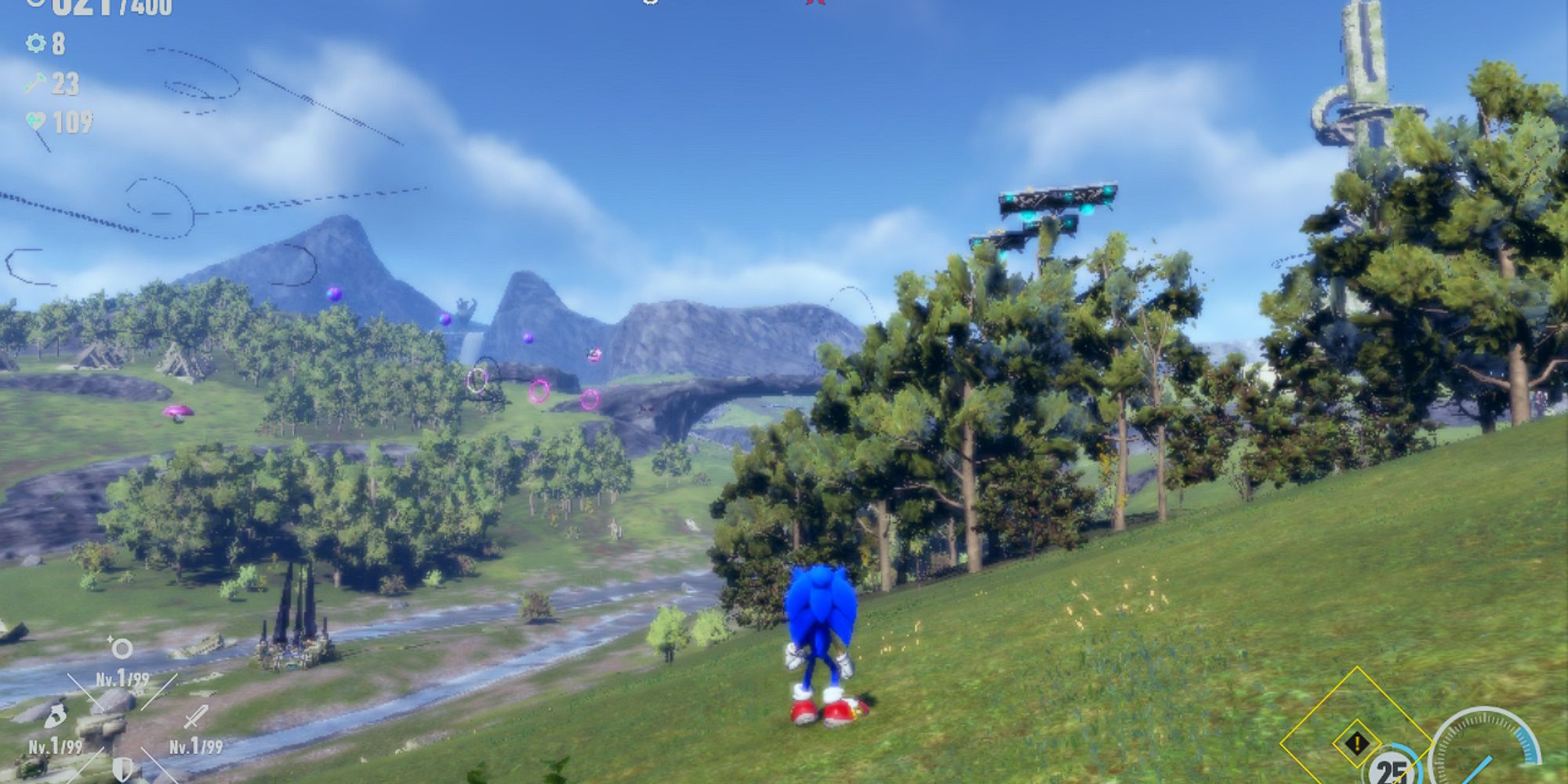 Sonic Frontiers, but I put too many mods in it 