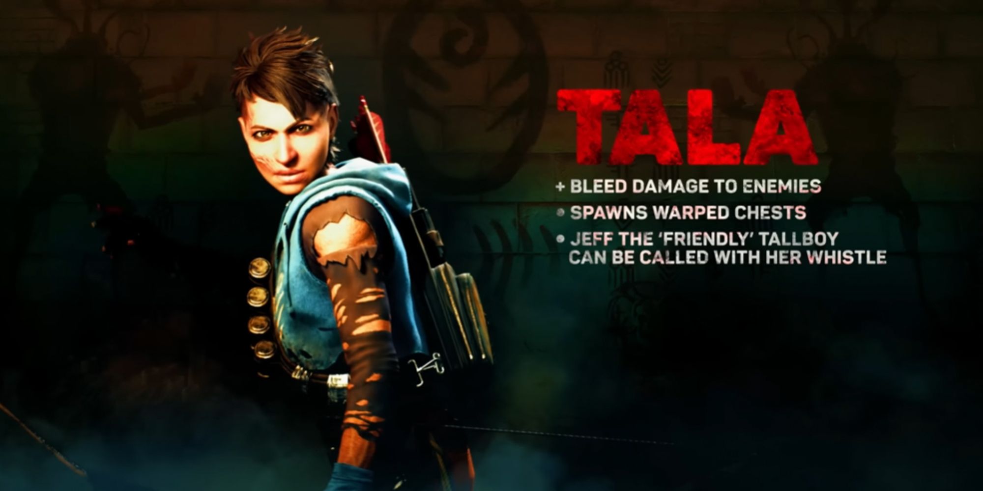 Screenshot of Tala from the "River of Blood" launch trailer.