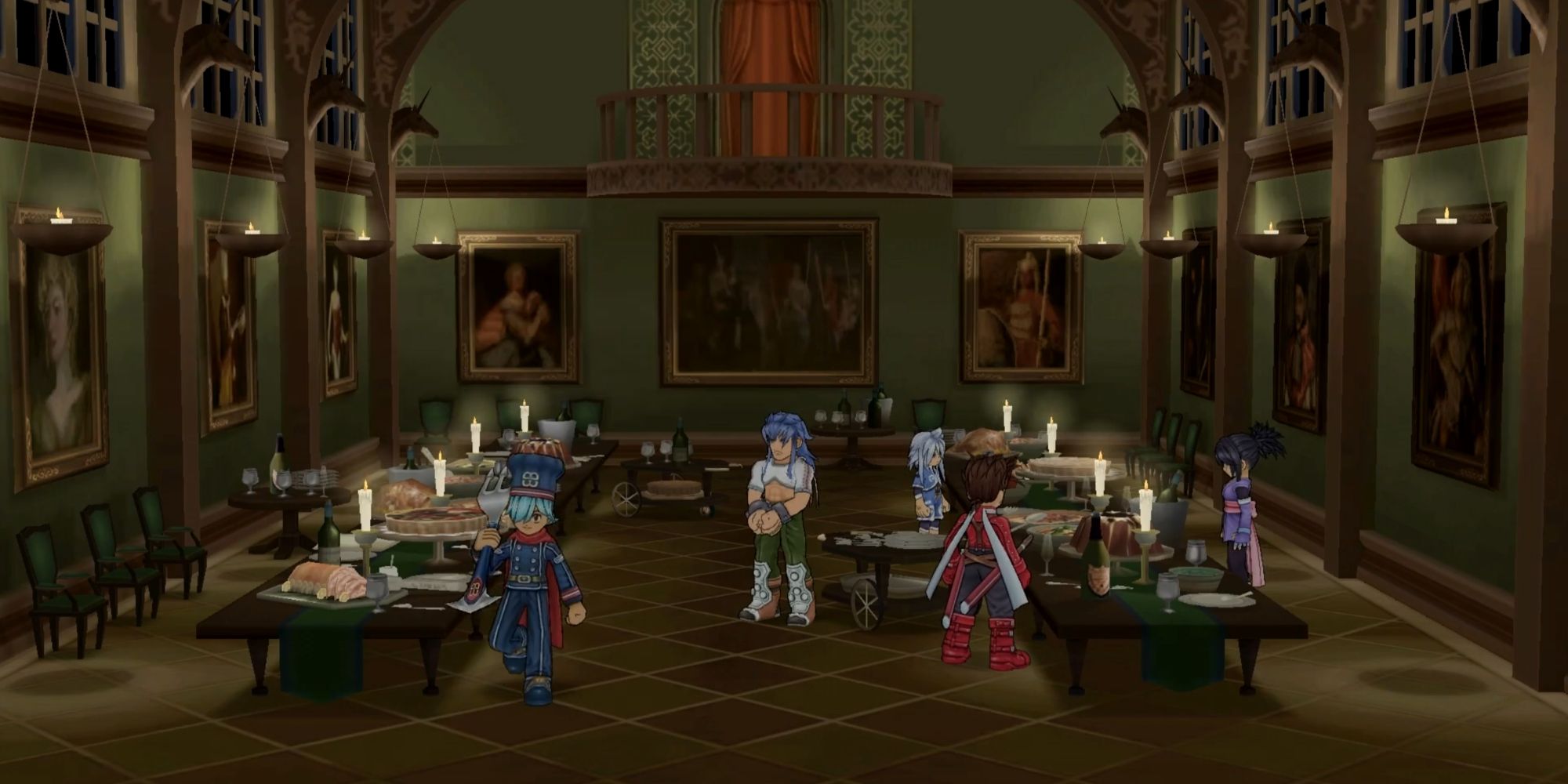 Regal defeating the Dark Chef in the Beef Stew Cookoff in Tales of Symphonia Remastered