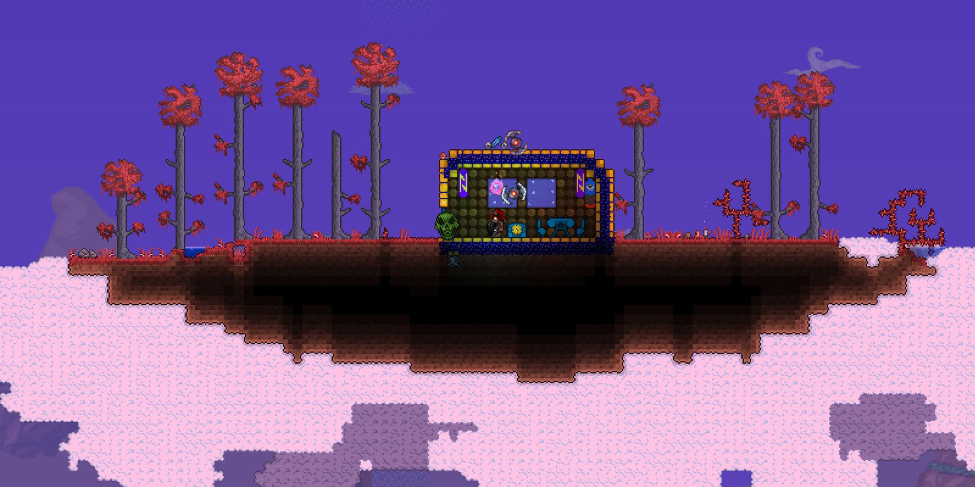 terraria crimson floating island