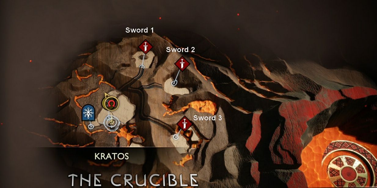 The Crucible Map Sword designations