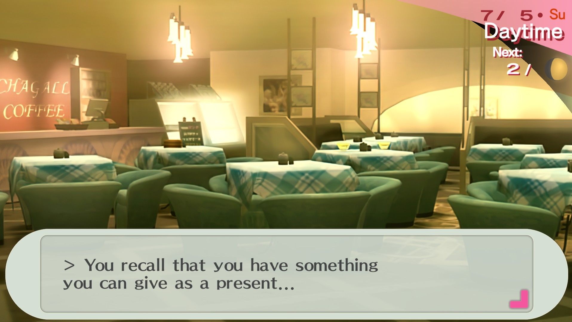 trigger to gift a social link in persona 3 portable