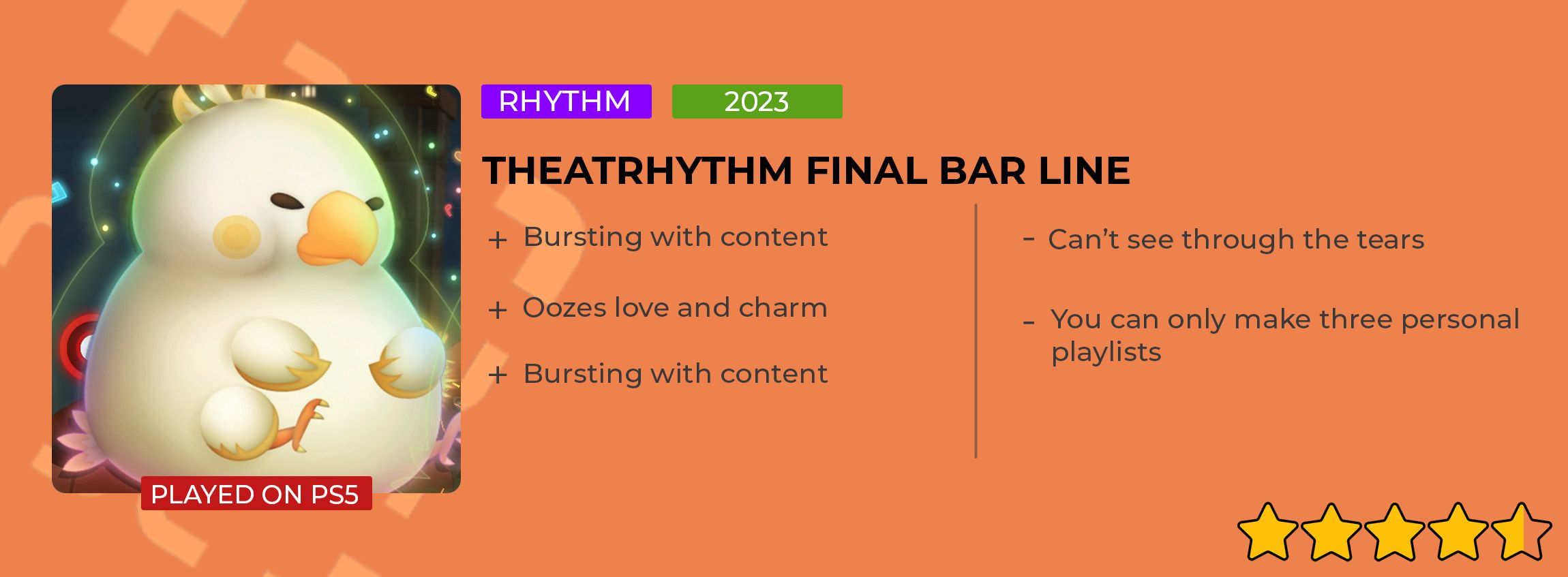 theatrhythm final bar line review card