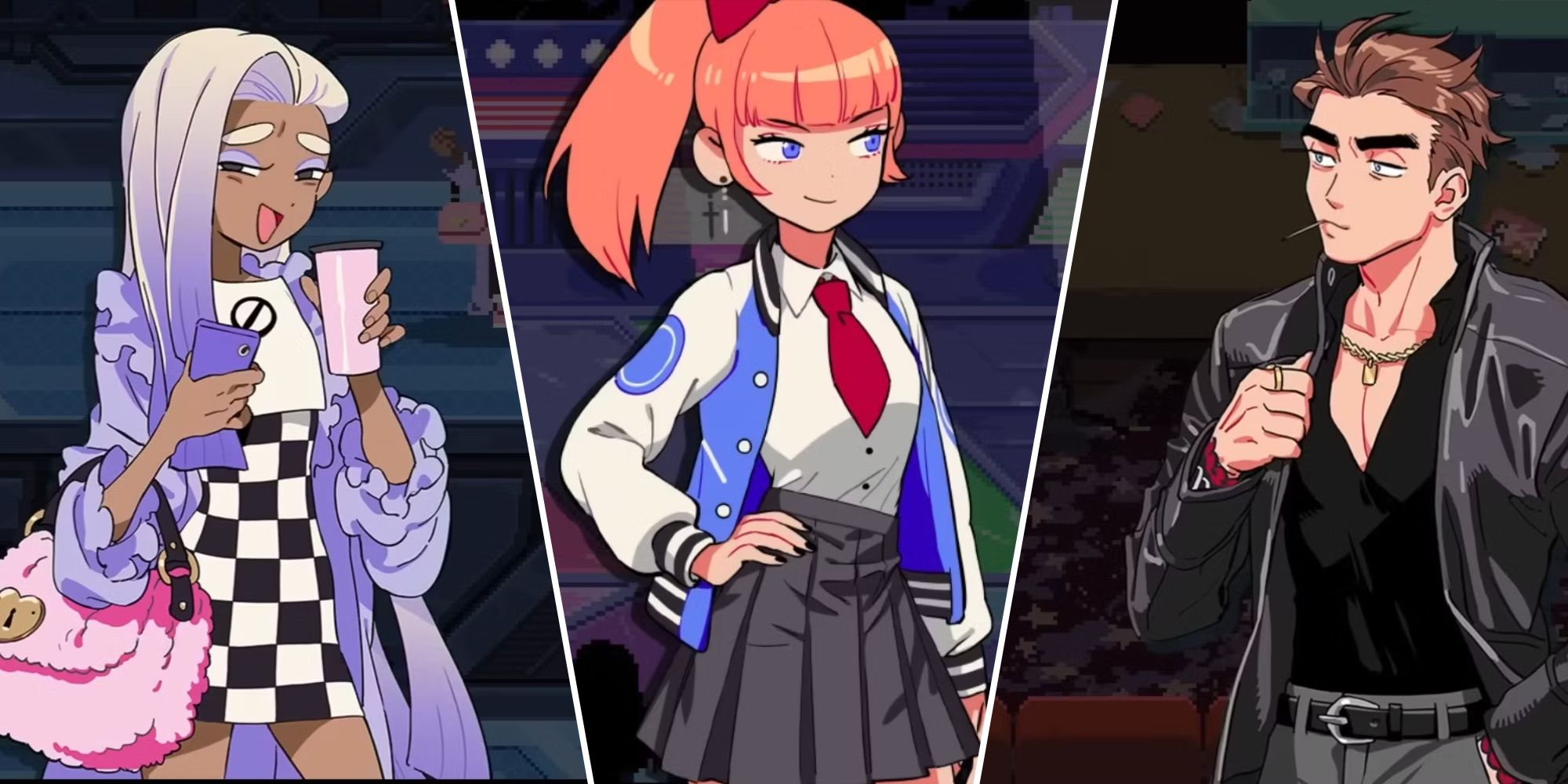 Three Characters From River City Girls 2