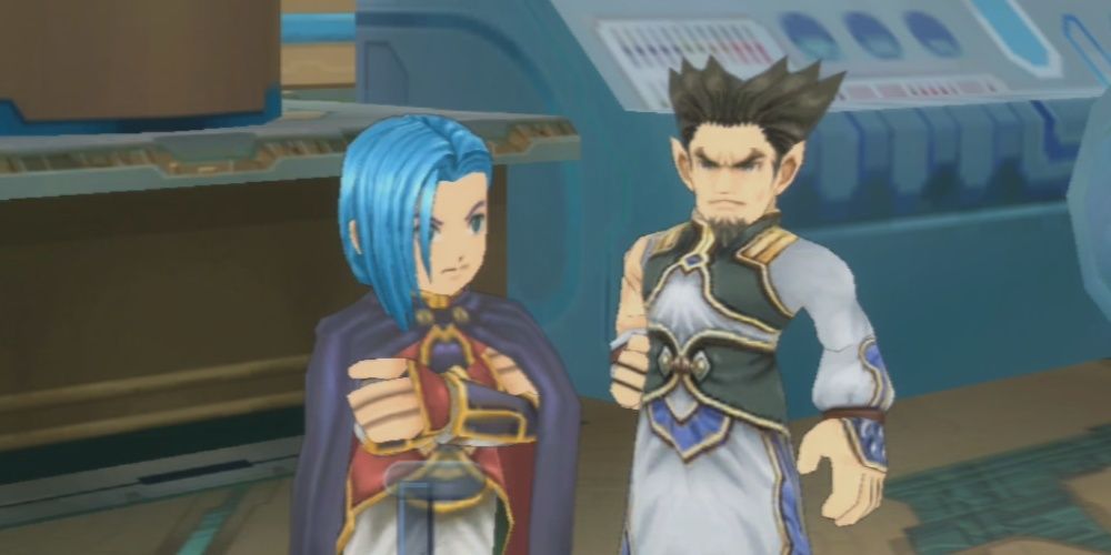 Tales Of Symphonia Yuan stands with one of his underlings