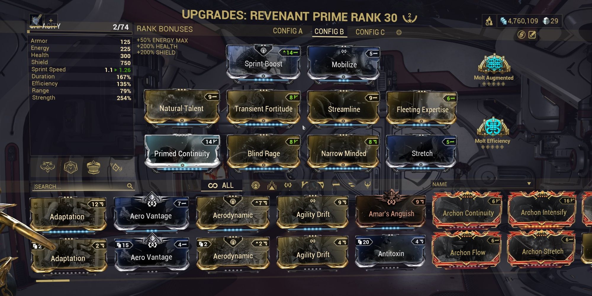 Warframe Revenant 2 Forma Build