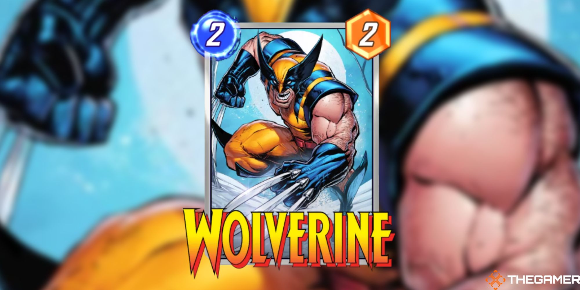 Card art of Wolverine by Jomaro Kindred and Ryan Kinnaird in Marvel Snap