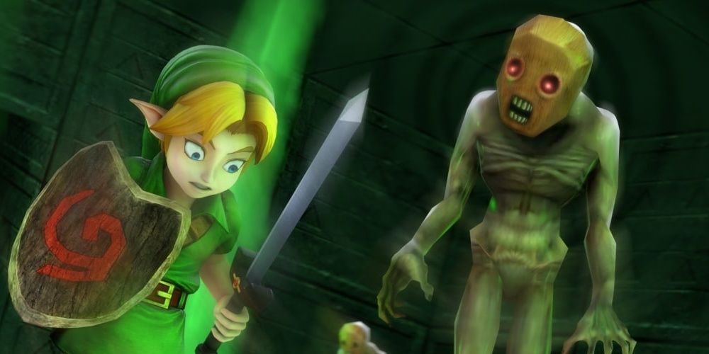 A Redead stuns and approached Link from behind in Ocarina of Time the video game