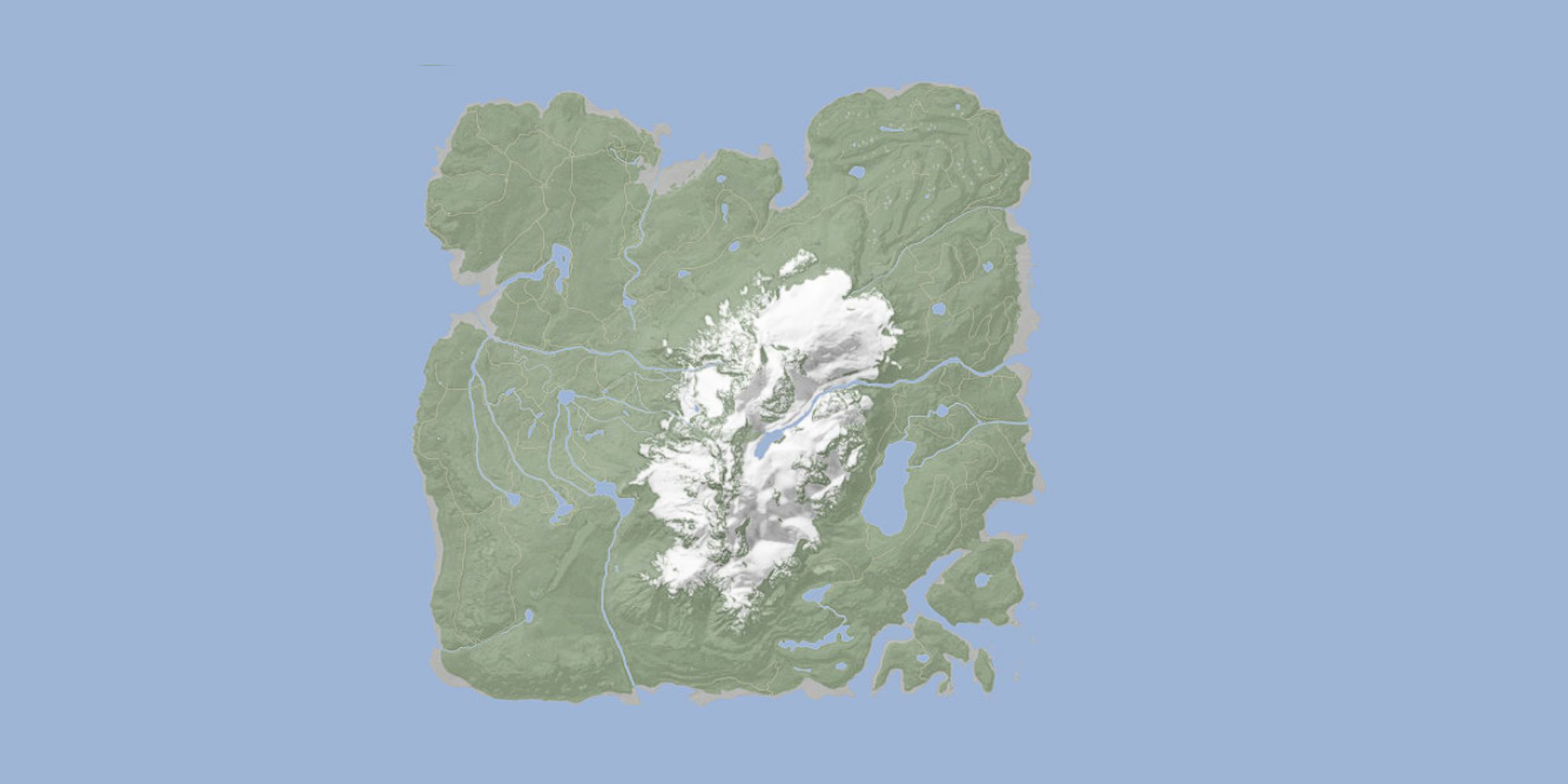 overview of the entire map for Sons of the Forest