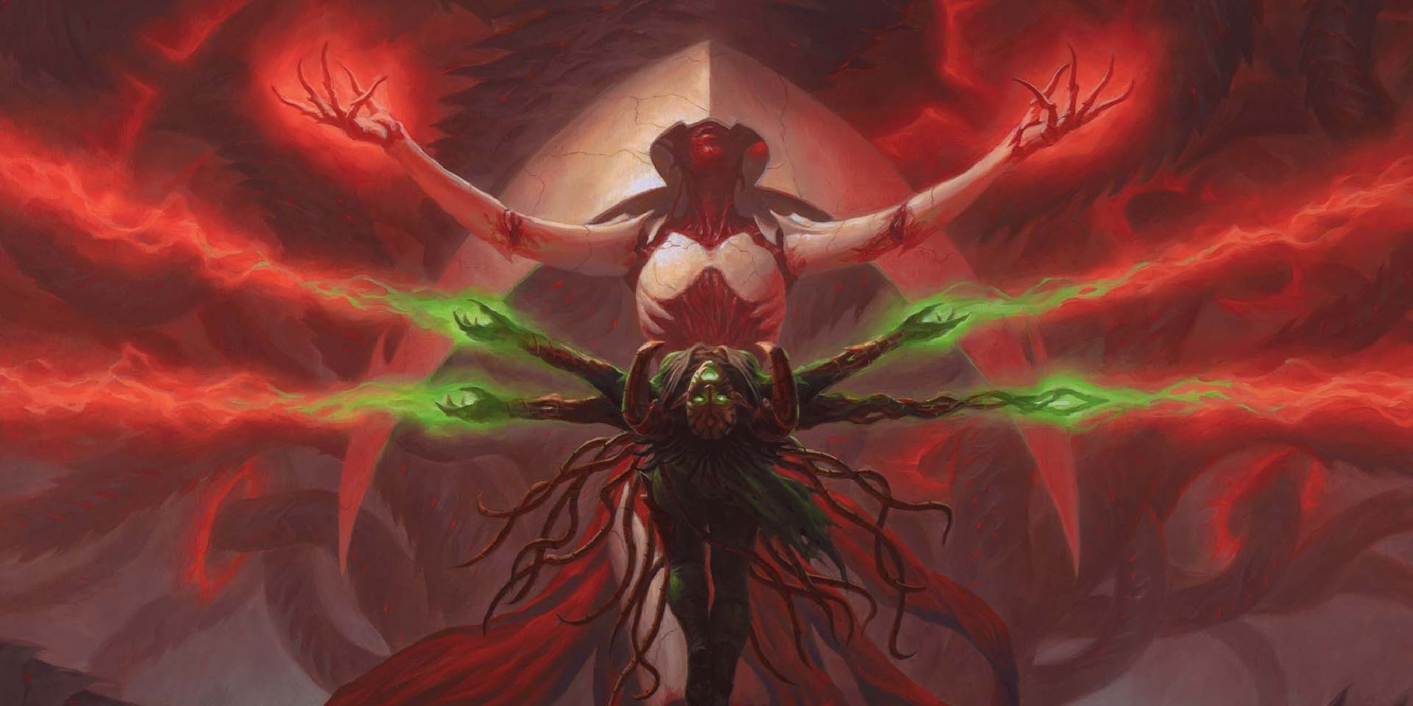 Image of the All Will Be One card in Magic: The Gathering, with art by Chris Rahn