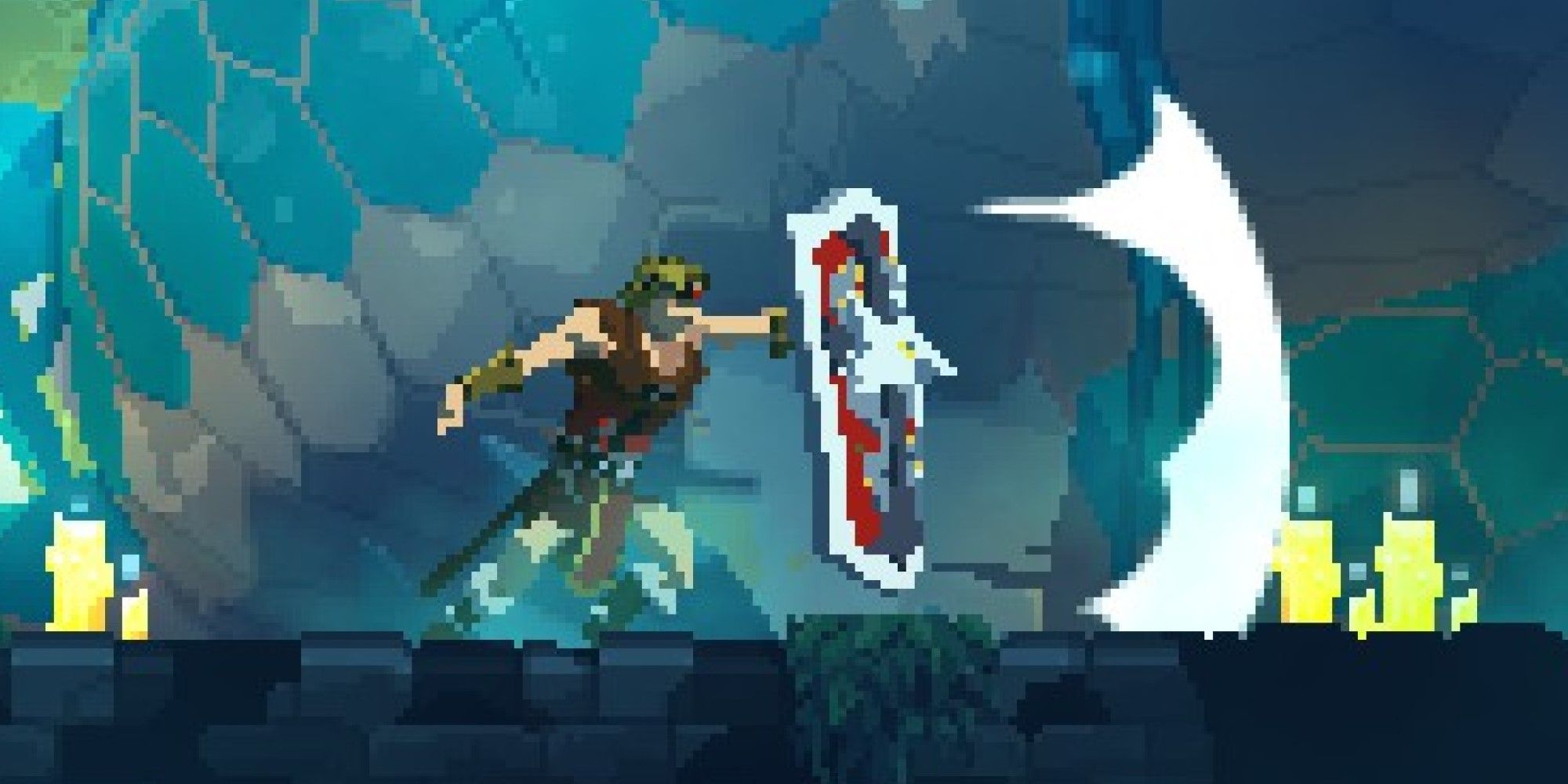 تصویری از سلاح Alucard's Shield در Dead Cells: Return to Castlevania.