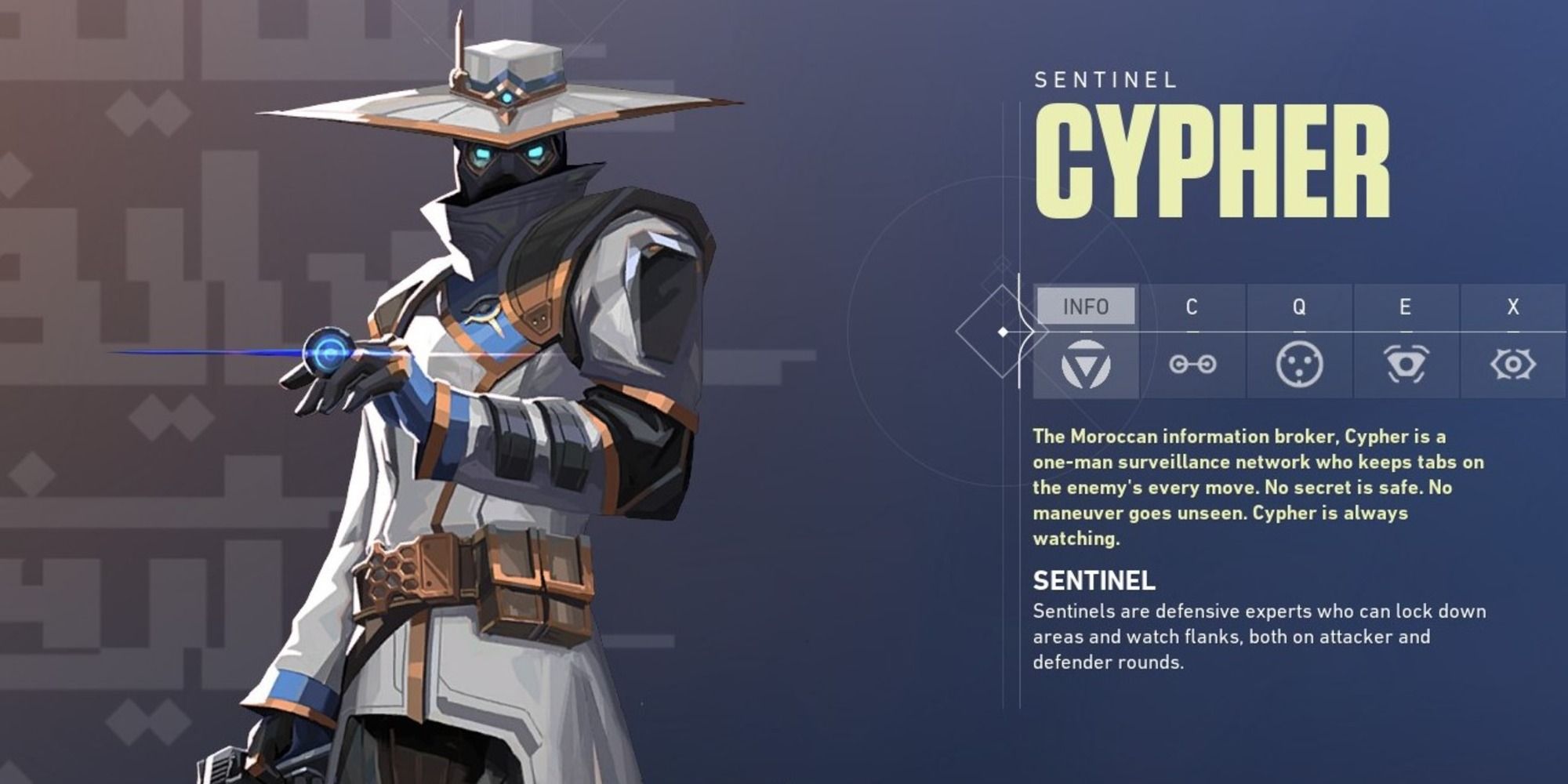 Image of Valorant's Cypher agent