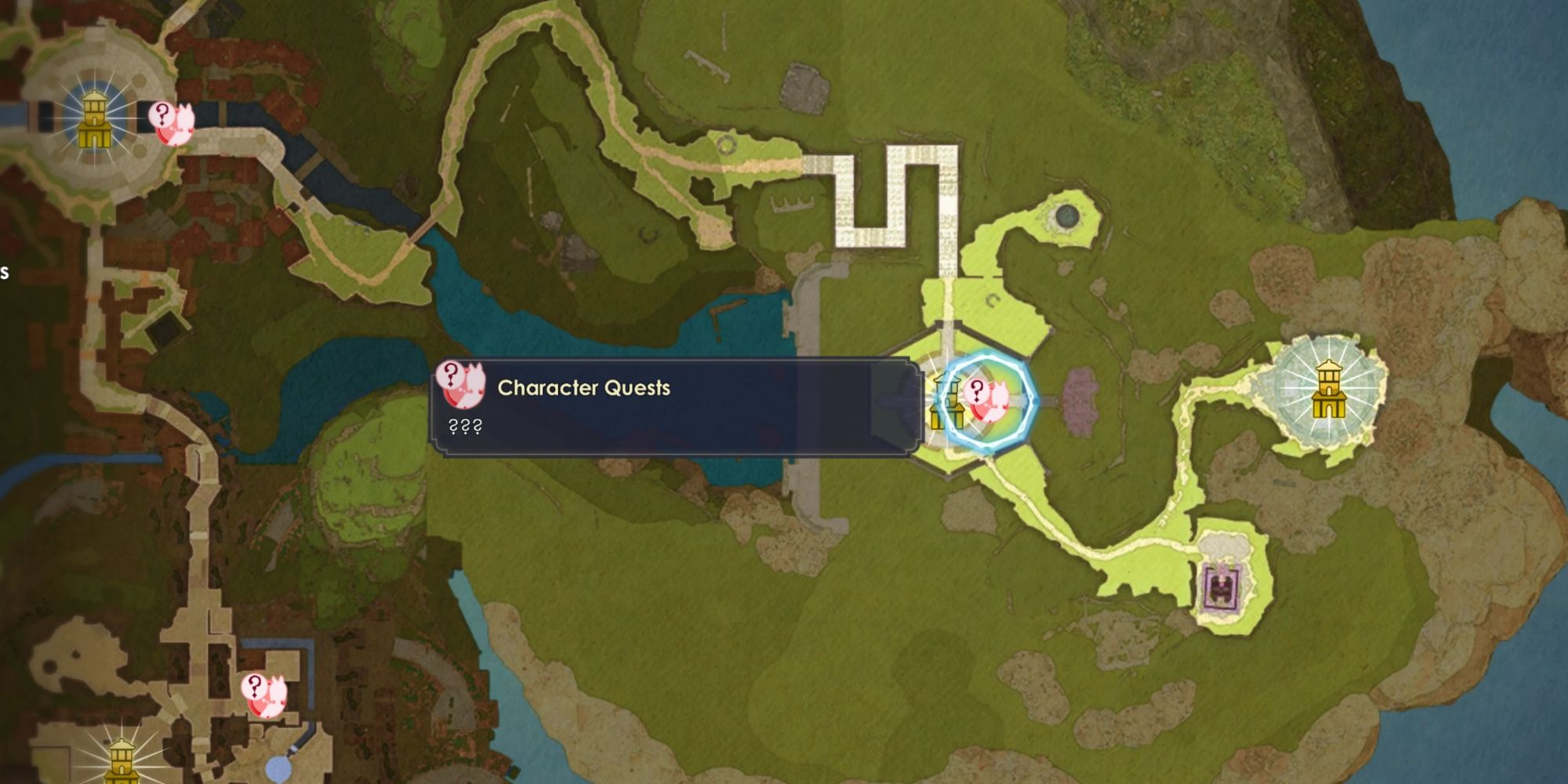 An overview of the Character Quests Icon on the world map in Atelier Ryza 3: Alchemist of the End & the Secret Key