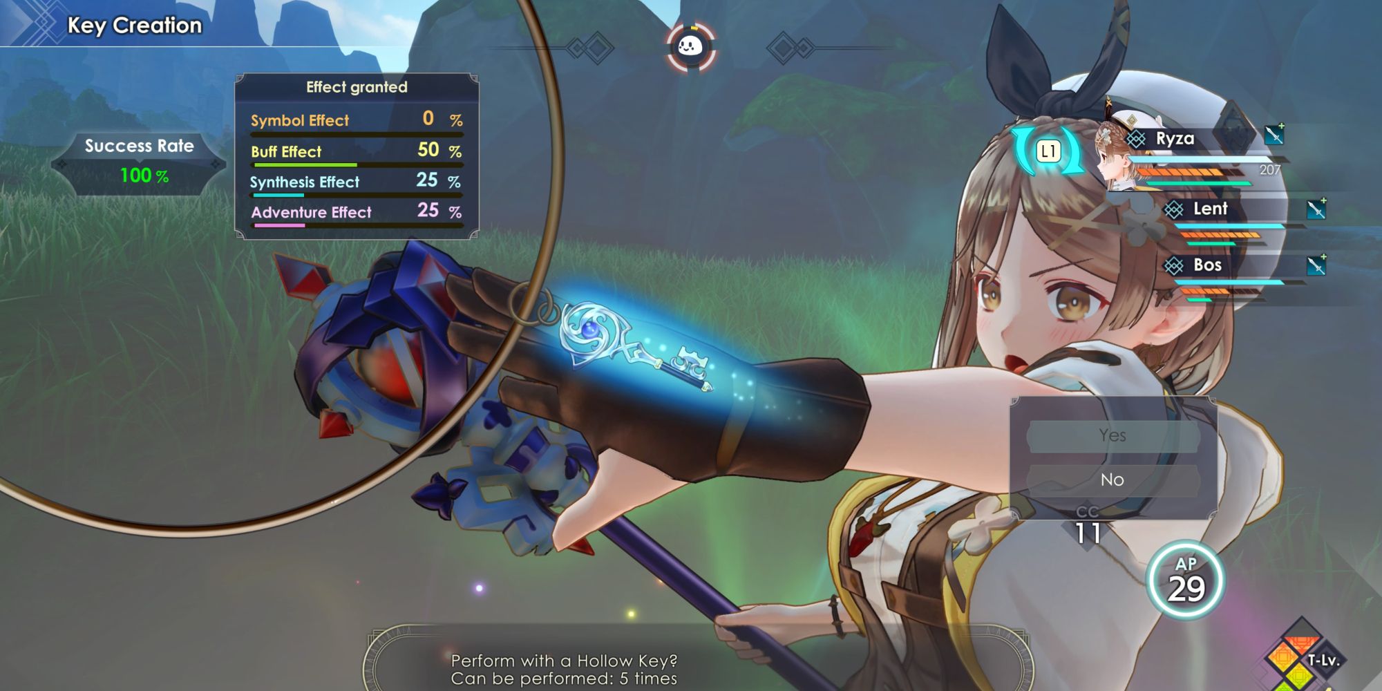 Ryza Creating a Key from a Monster to help aid her in her adventure in Atelier Ryza 3: Alchemist of the End & the Secret Key