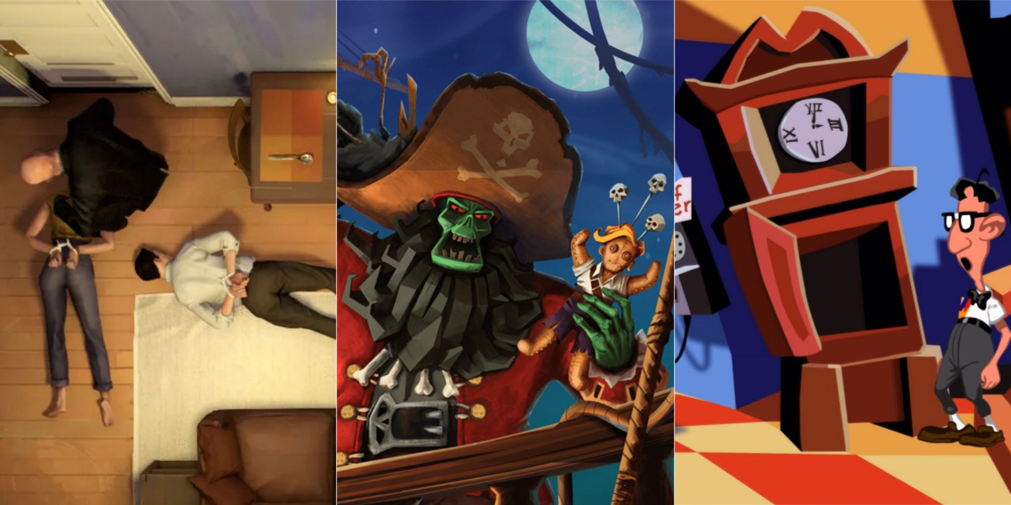 Banner Featuring Monkey Island, Twelve Minutes And Day Of The Tentacles Games