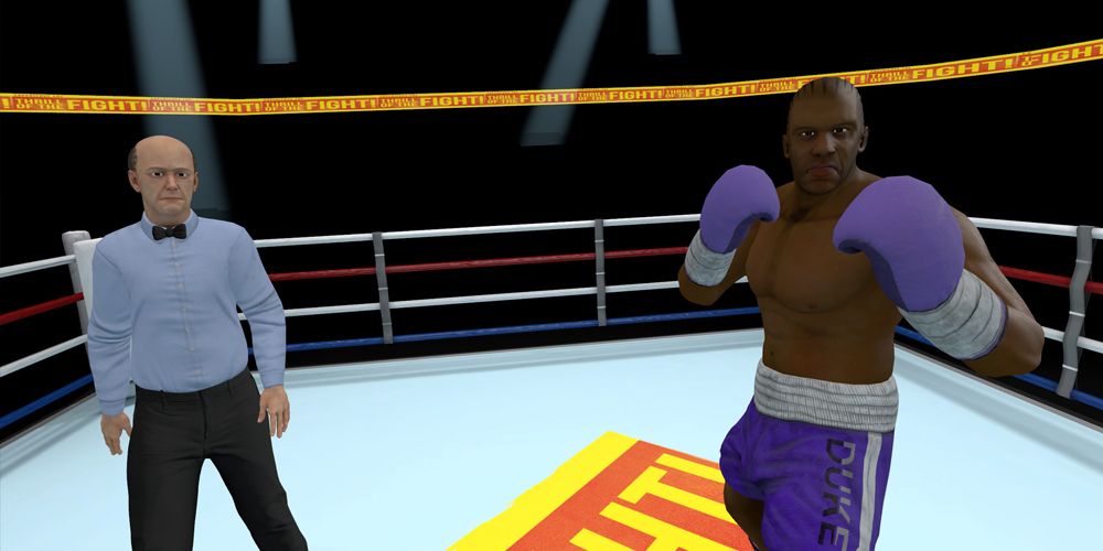 boxing match in vr fighting thrill