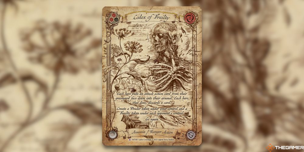 Codex Of Frailty Card From Flesh And Blood