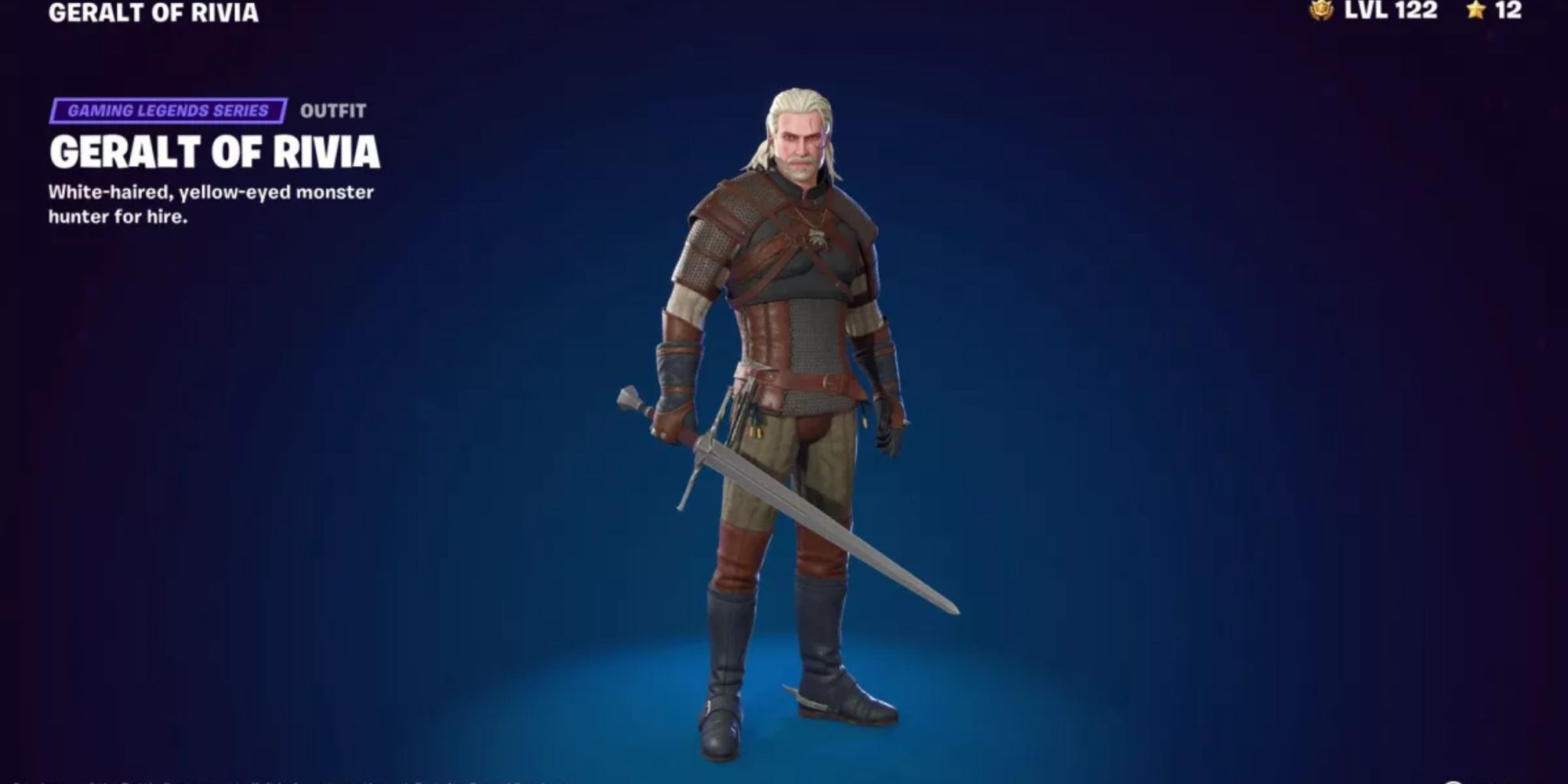 Geralt the Witcher in Fortnite