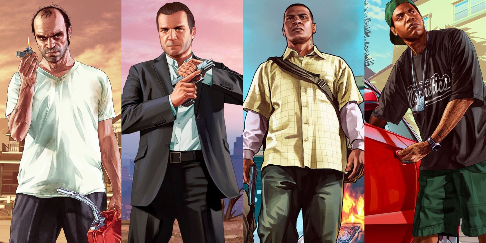 Altura dos personagens de GTA V #gtav #gta6 #gtaIV #game #rockstar #ro, Height Difference