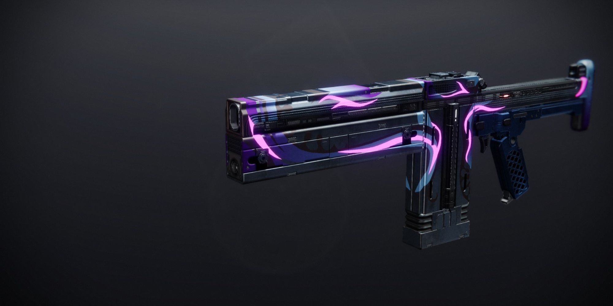 Destiny 2: a neon purple fusion rifle
