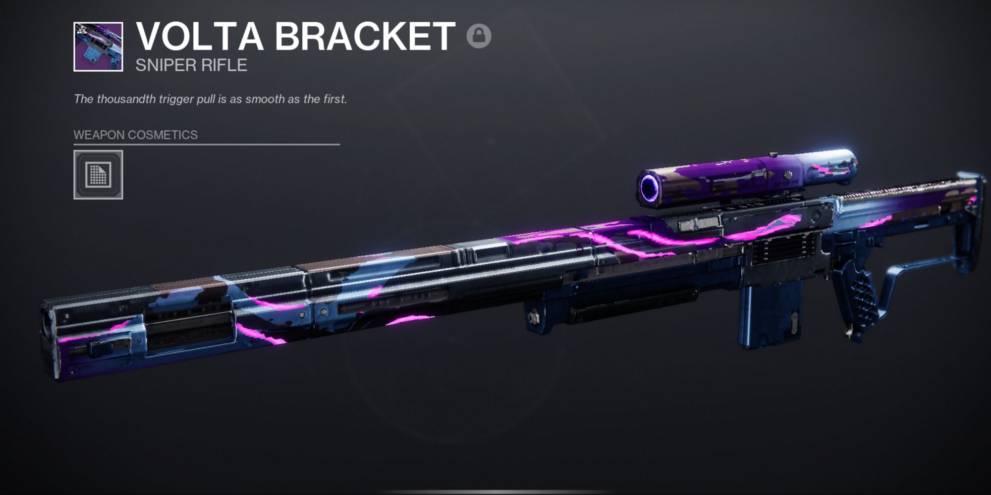 Destiny 2: the neon purple sniper rifle