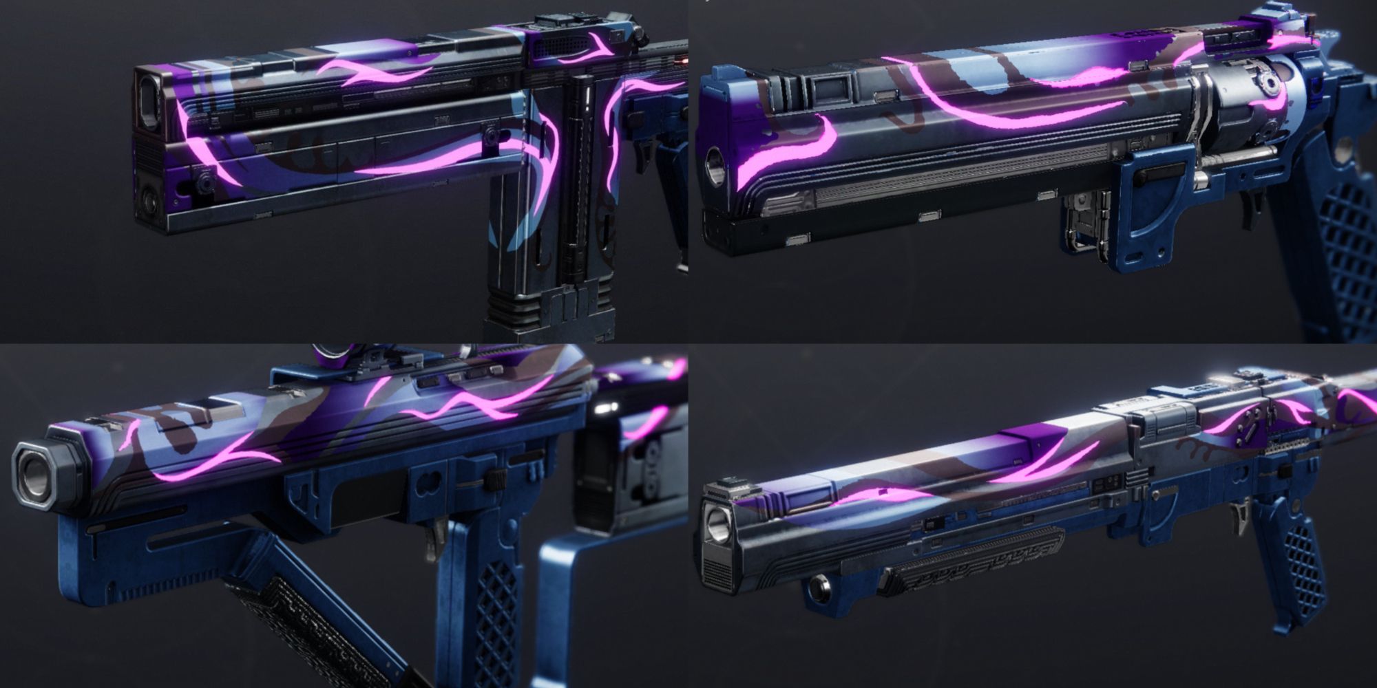 Destiny 2: a collage of four weapons from Neomuna