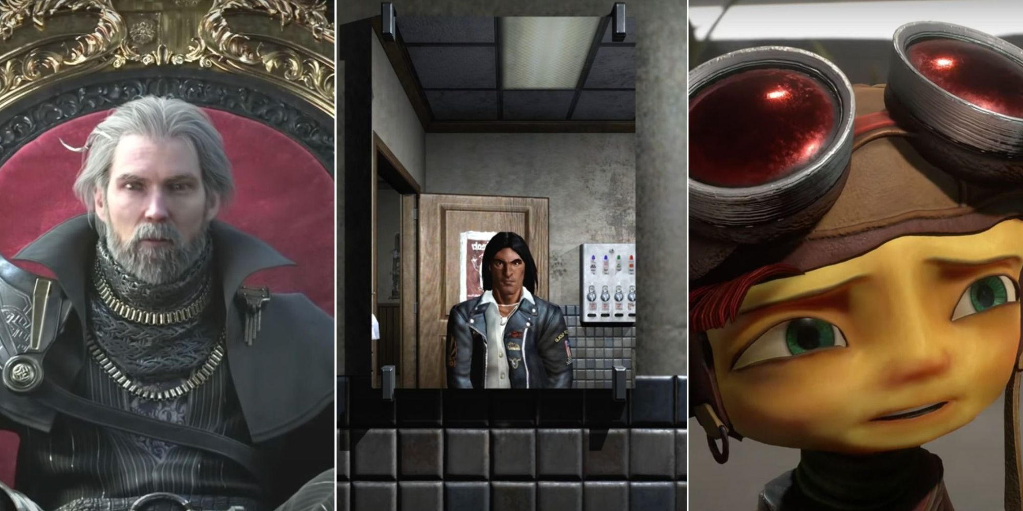 FF15, Prey,  Psycohnauts 2, split image of games that took a long time to develop