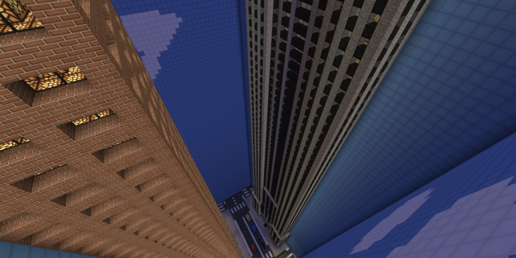 Minecraft - The Dropper Falling In The City Level