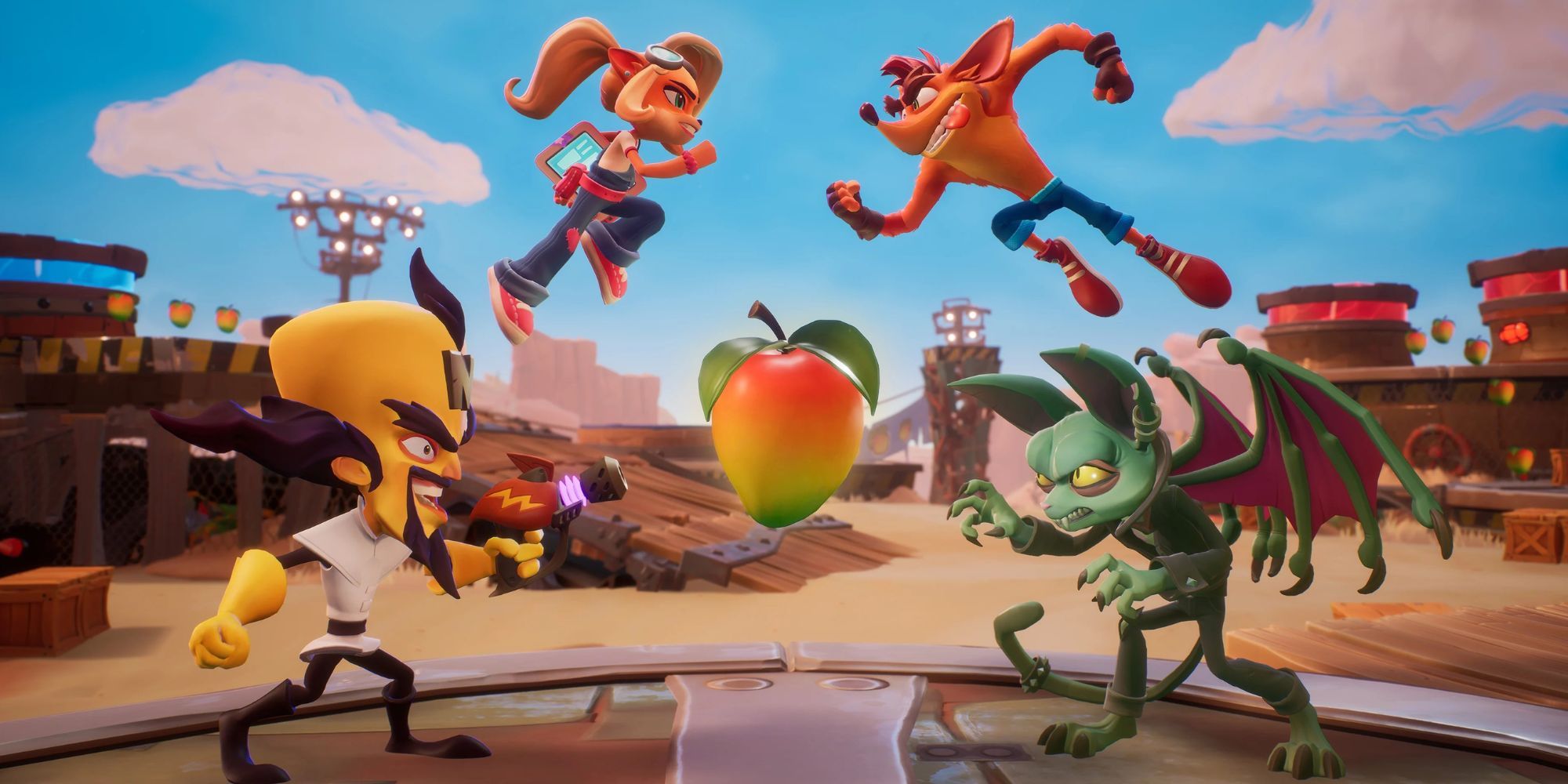 Crash, Coco, Cortex and a new character fight in Crash Team Rumble