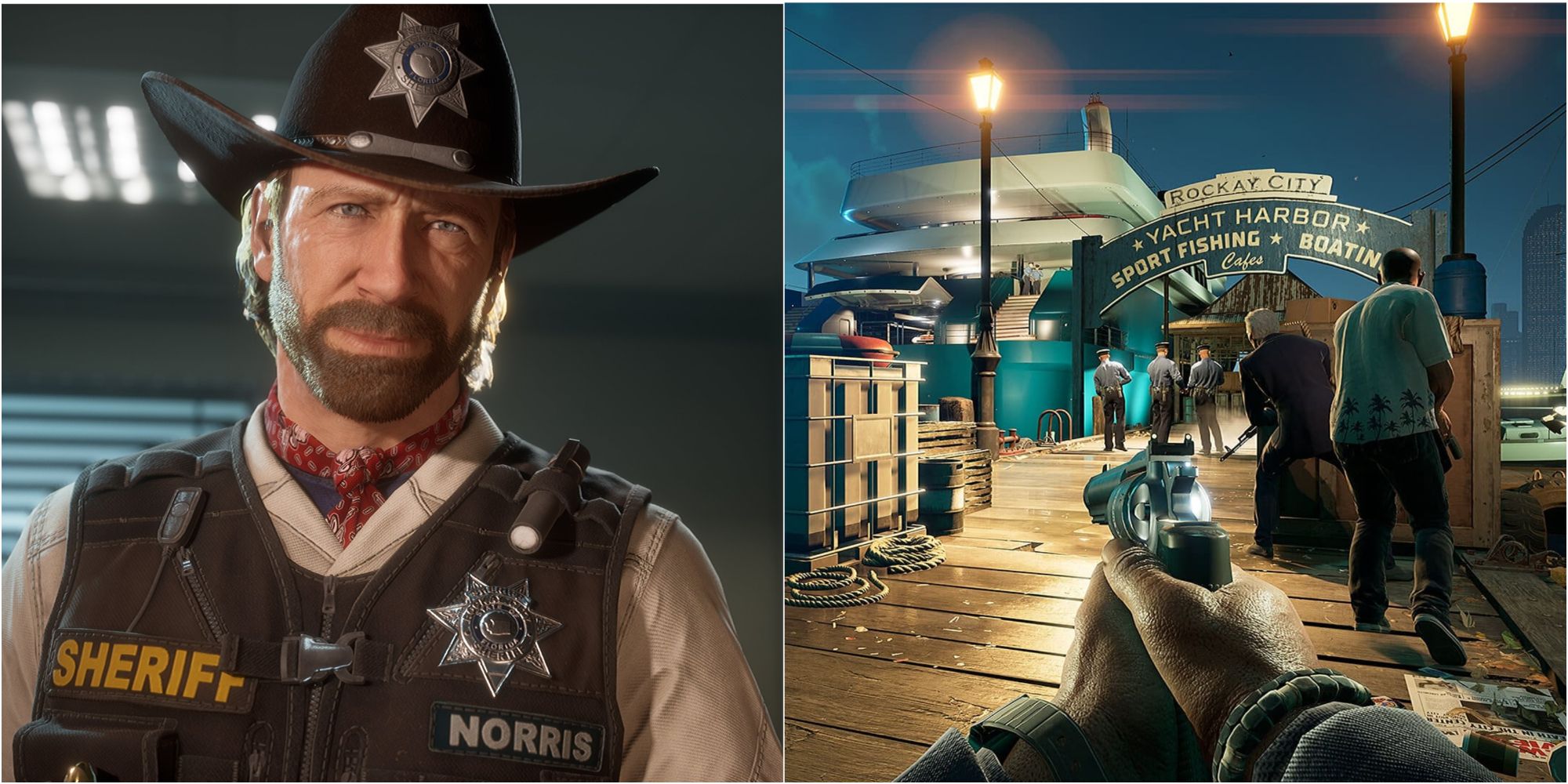 Crime Boss Rockay City - Sheriff Chuck Noris and Stealth gameplay with a revolver