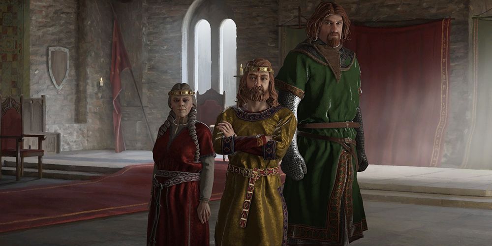 A Woman And Two Men In Crusader Kings 3