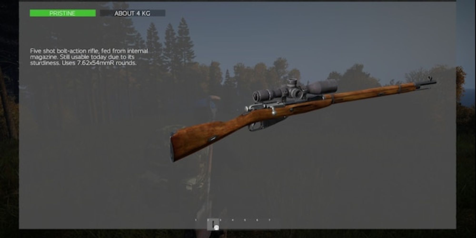 dayz mosin bolt action rifle with scope