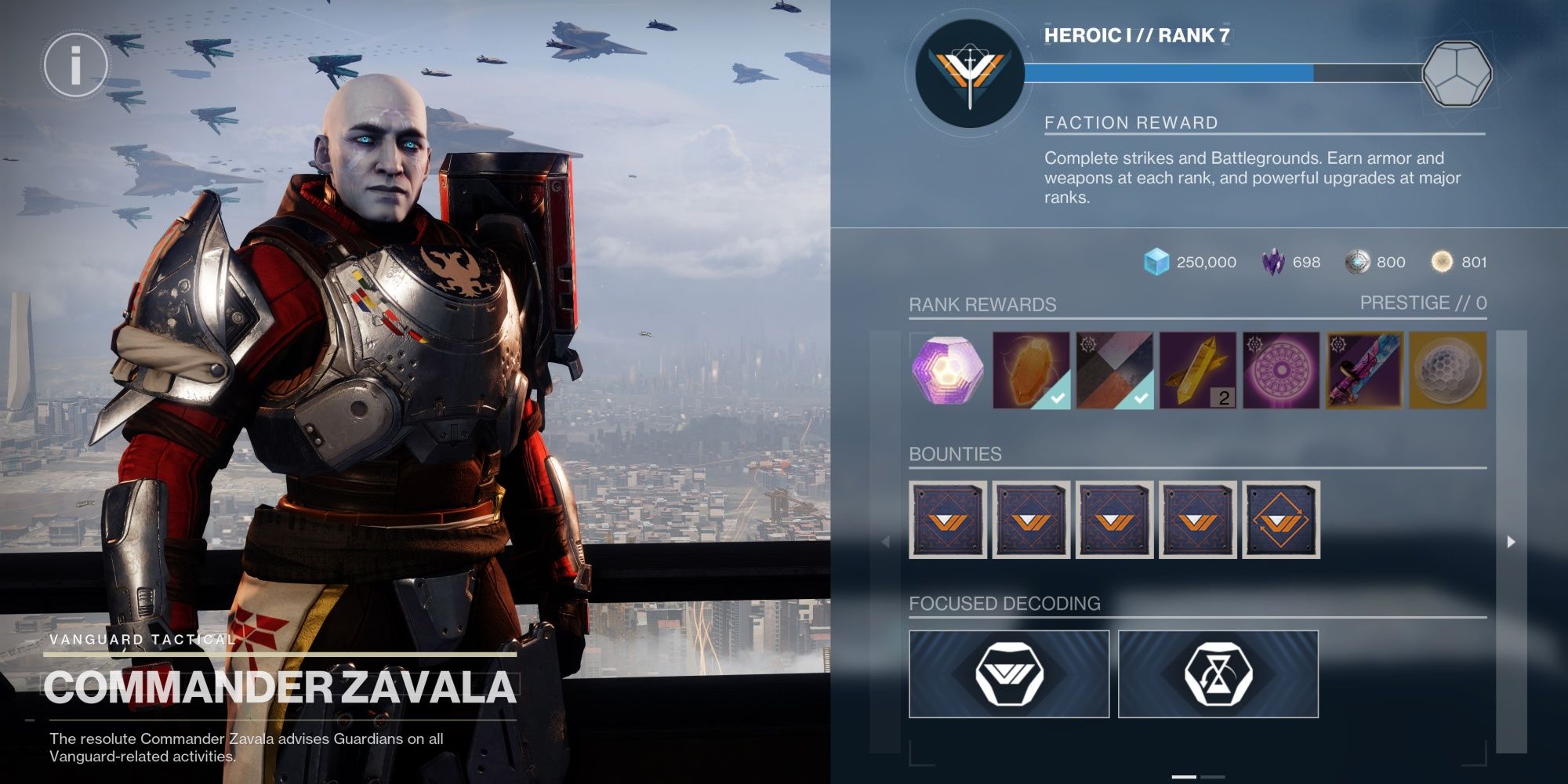 Destiny 2 Commander Zavala Reward Track Season Of Defiance
