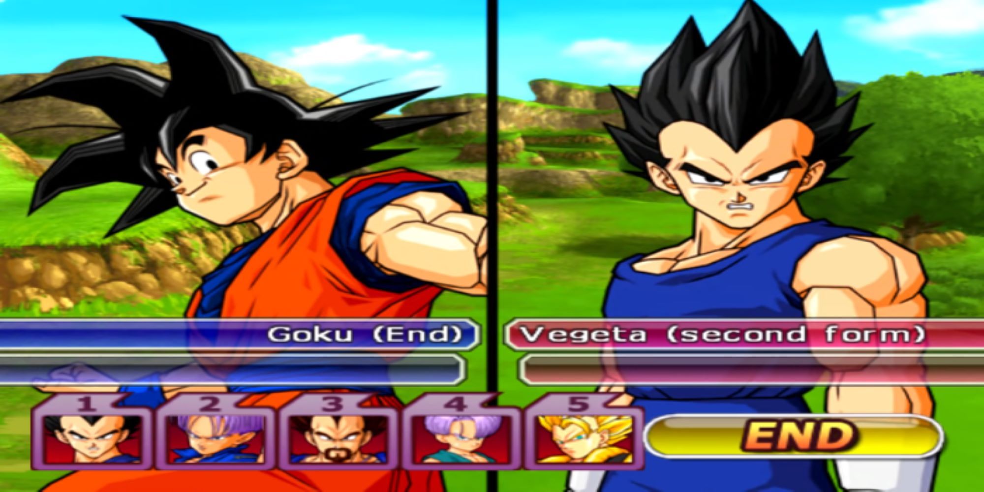 Dragon Ball Z Budokai Tenkaichi 3 Team Goku vs Team Vegeta
