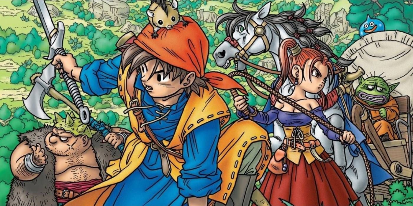 Dragon Quest 8 key art showing main characters