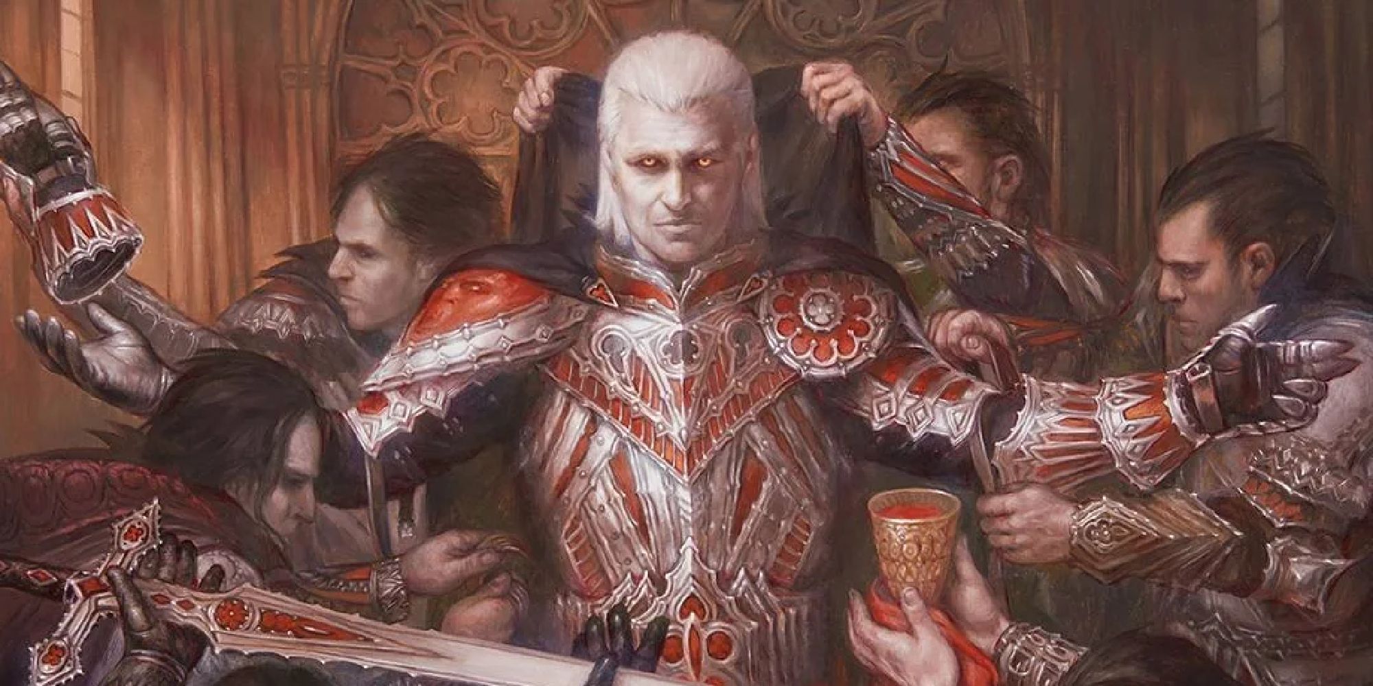 Image of the Edgar Markov card in Magic: The Gathering, with art by Volkan Ba?a