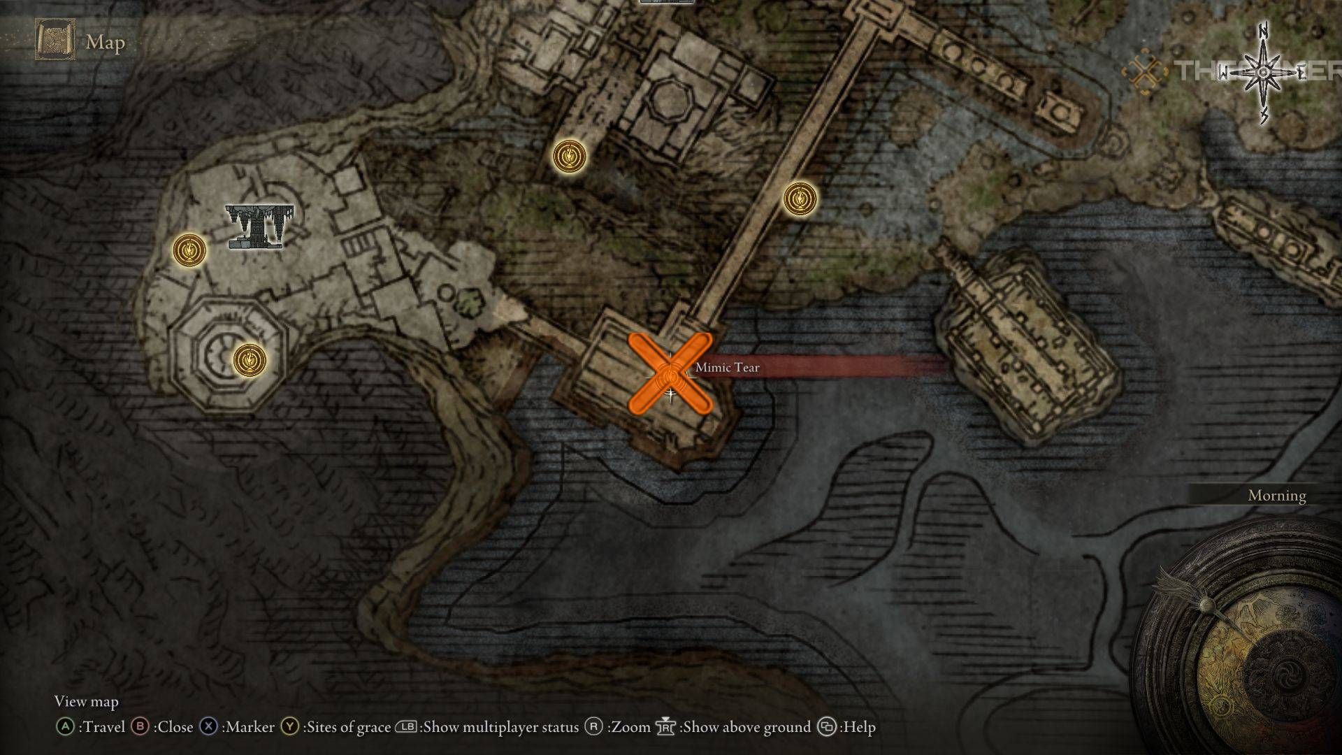 Elden Ring Mimic Tear Boss Map Location