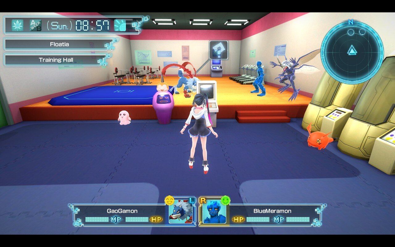 Digimon World: Next Order пустая тренировочная комната