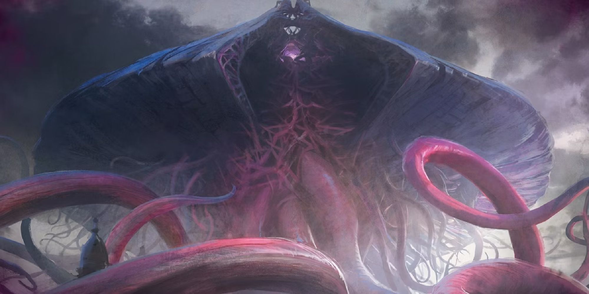 Image of the Emrakul The Promised End card in Magic: The Gathering, with art by Jaime Jones