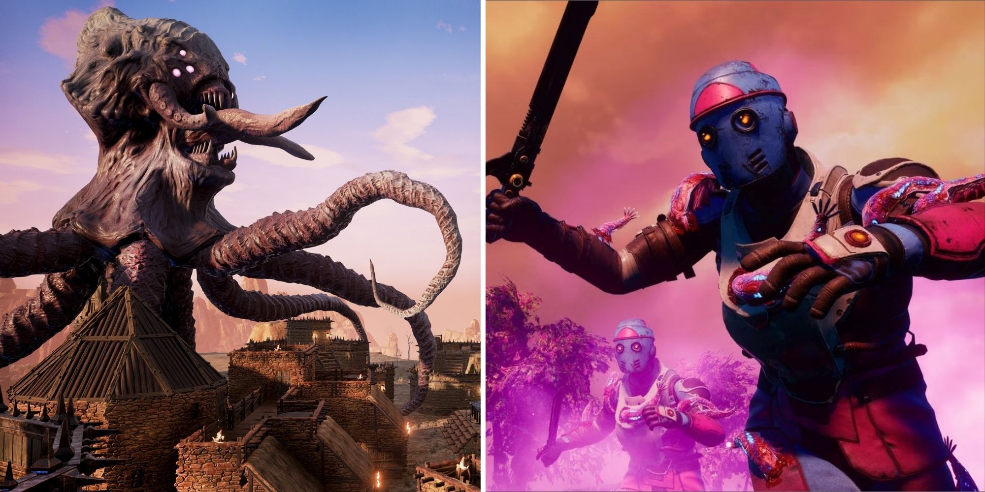 enemies attacking in conan exiles and the outer worlds