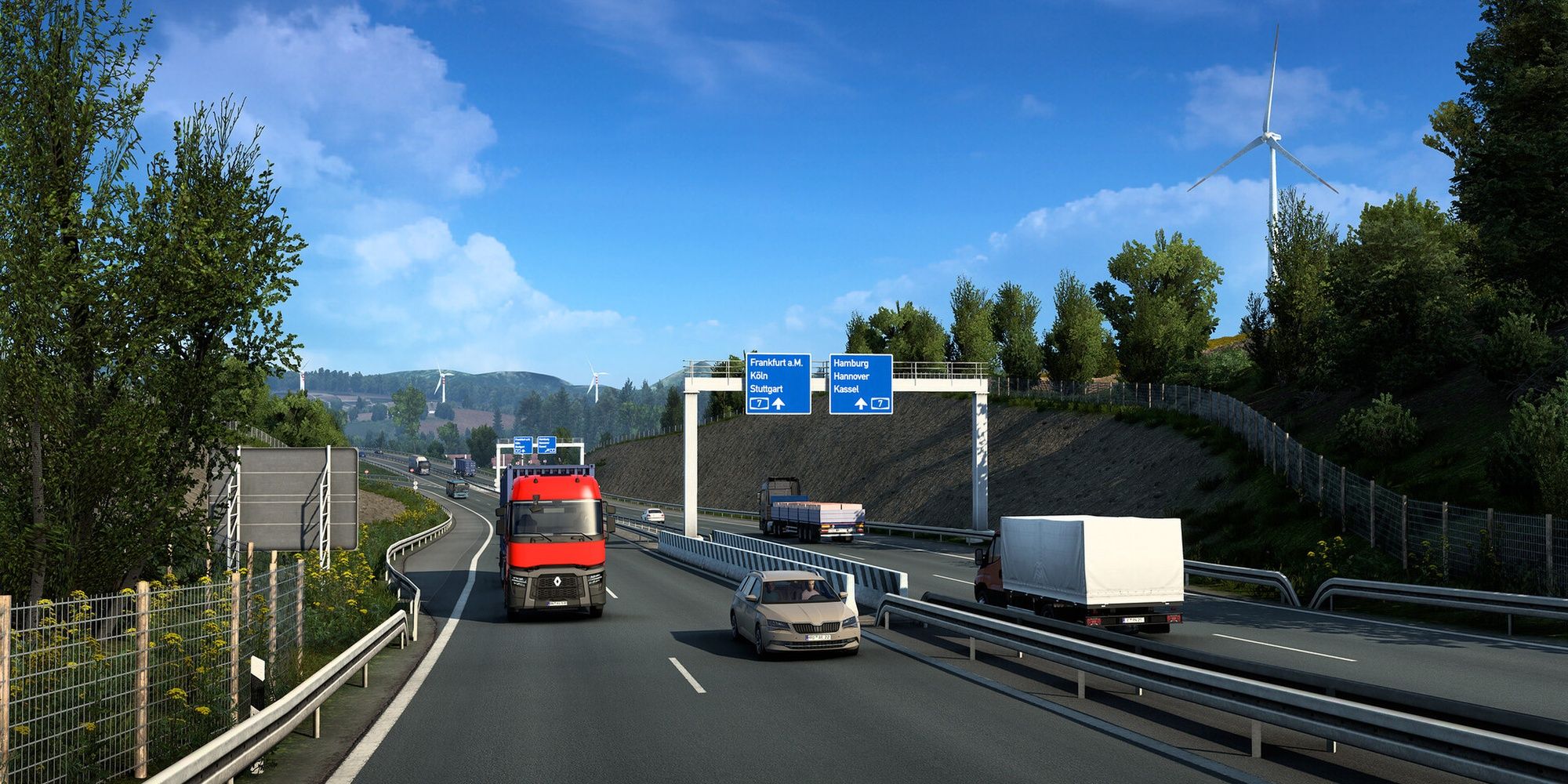 Euro Truck Simulator: Scenic Shot Of A European Highway
