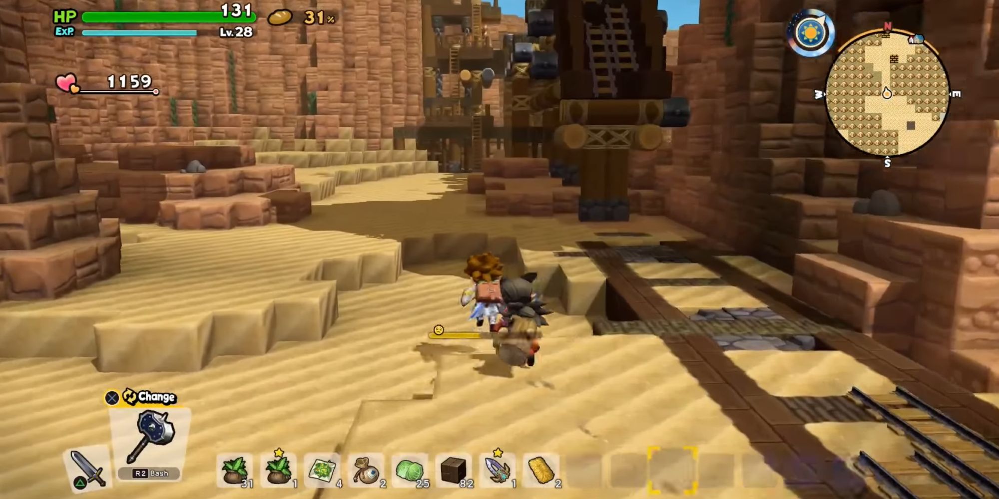 Exploring the world in Dragon Quest Builders 2-1