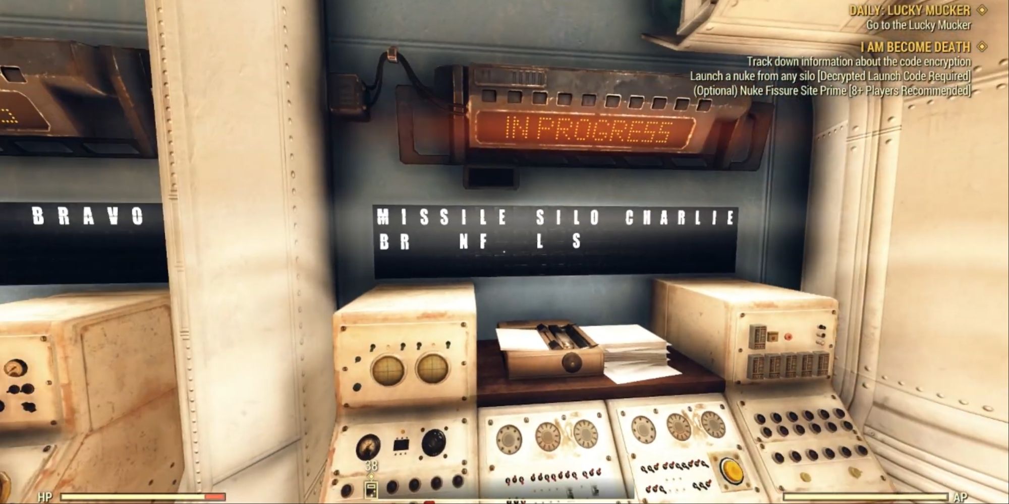 Fallout 76 - A missile silo control panel