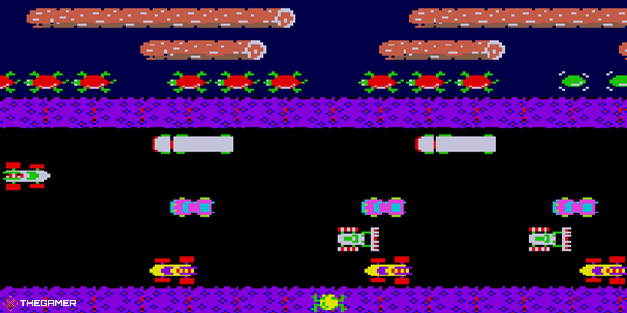 Frogger gameplay screenshot