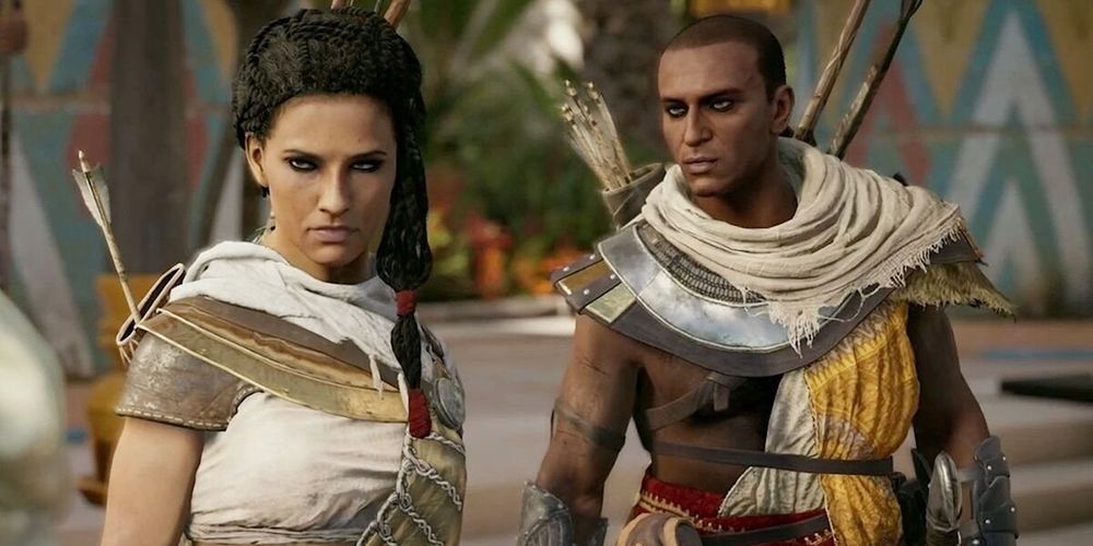 Bayek And Aya In Assassin's Creed Origins