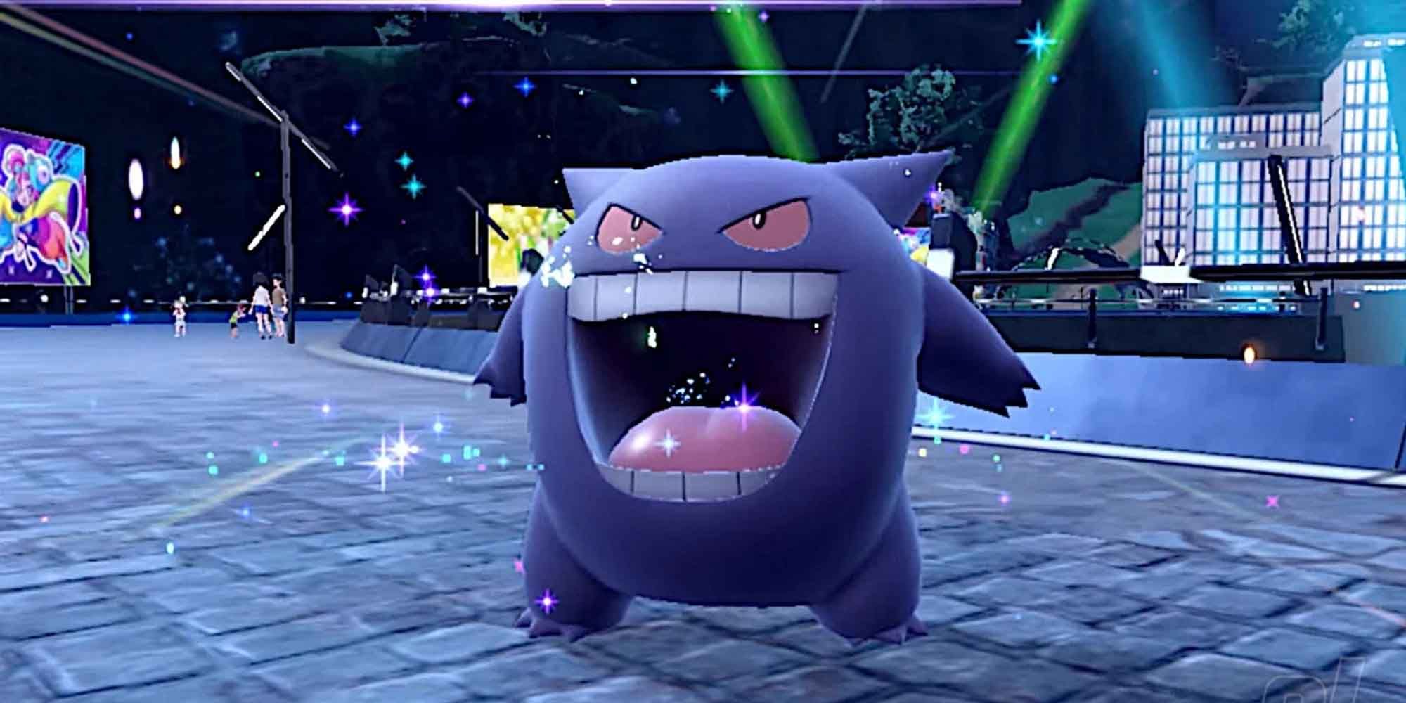 Gengar opening its mouth wide