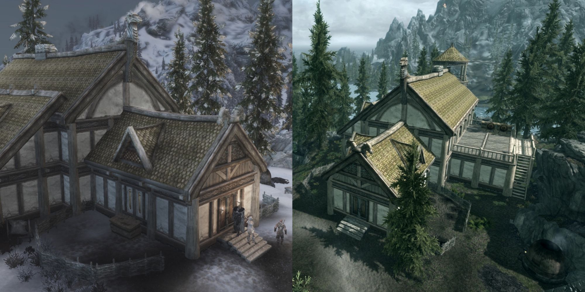 Houses available in the Skyrim Hearthfire DLC
